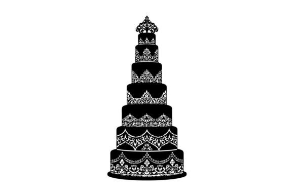 Elegant Black Wedding Cake with White Lace: A Modern Design Choice
