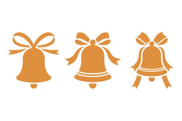 Elegant Ribbon Bow Wedding Bell Vector Design for Creative Projects