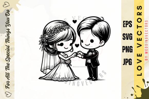 Elegant Wedding & Love Vectors for Timeless Design