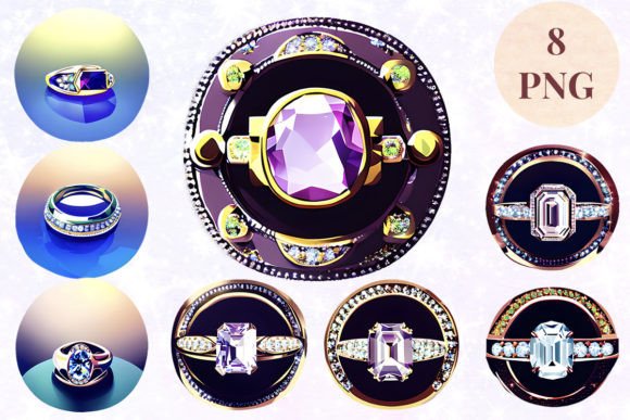 Elegant Wedding Ring Clipart: High-Resolution PNG Designs for Creative Projects