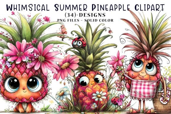 Summer's Sweetest Design Asset: Pineapple Clipart