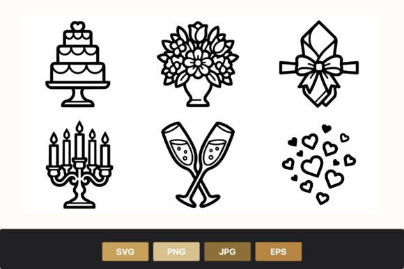 Wedding Cake Flowers Candles Champagne: A Designer's Delight